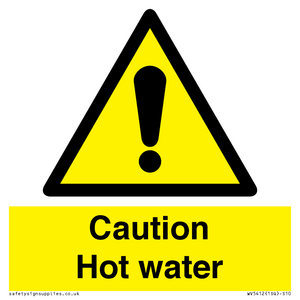 Caution Hot water